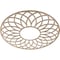 Ekena Millwork Cannes Wood Fretwork Pierced Ceiling Medallion, Red Oak, 36"OD x 12 1/4"ID x 3/8"T CMWP36X36X0375CNRO - alternate 4